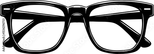 black and white glasses