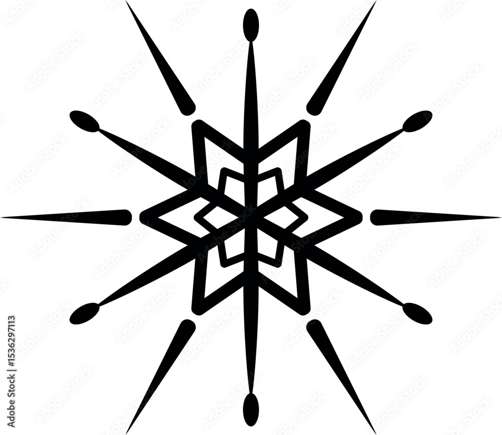 Snowflake Minimal Icon Snowflake Minimal Icon