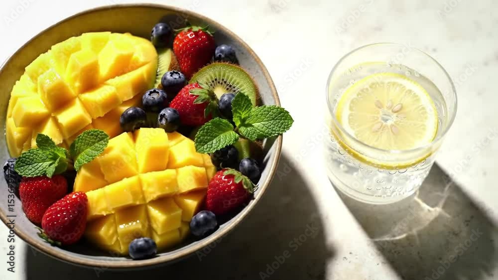 fruit salad with kiwi