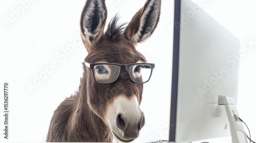 grey, mammal, profile, shot, vertebrate, zoo, donkey, male, ass, cattle, domestic, isolated, portrait, studio, white, animal, dark, farm animal, background, brown, farm, dun, headstrong