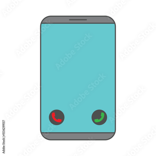 smartphone with green screen