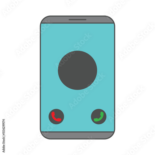 smartphone with green screen