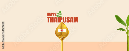 Happy Thaipusam - Thaipusam Festival Celebration with Devotees, Kavadi Rituals and Lord Murugan Worship