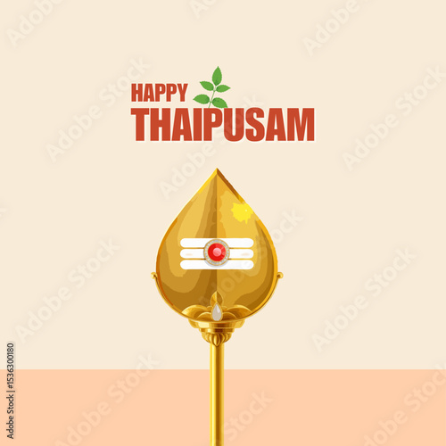 Happy Thaipusam - Thaipusam Festival Celebration with Devotees, Kavadi Rituals and Lord Murugan Worship