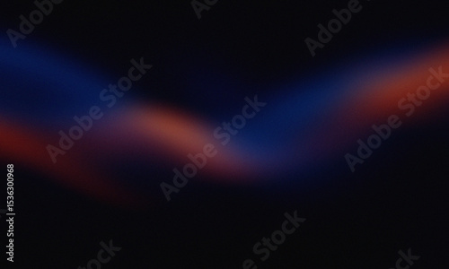 Black background with orange and blue light lines