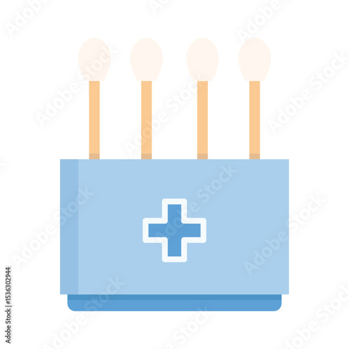 cotton bud icon vector illustration
