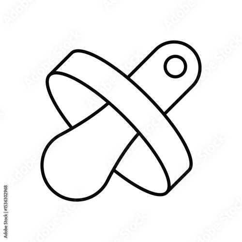 Baby Pacifier Icon vector