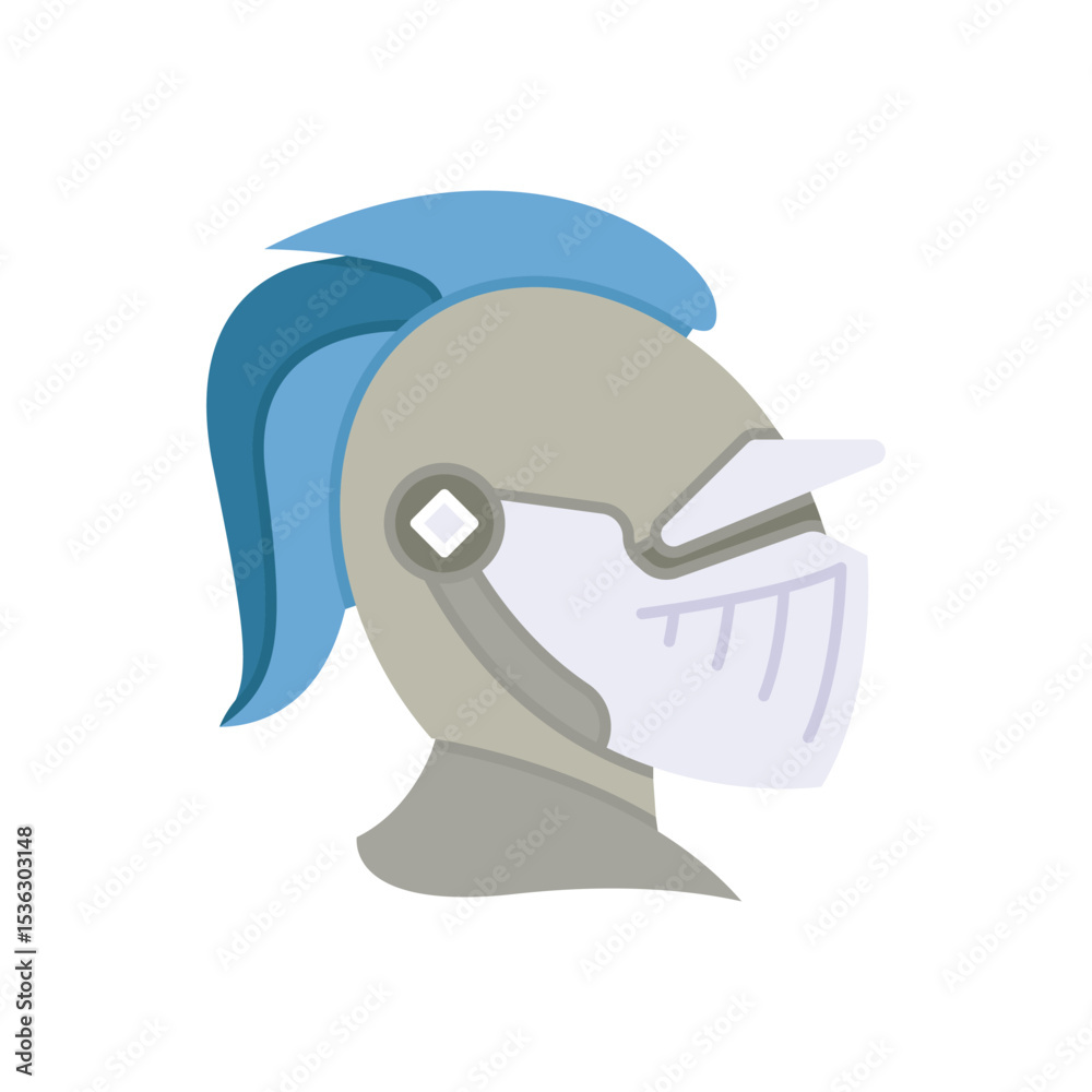 Obraz premium warrior and ancient helmet illustration