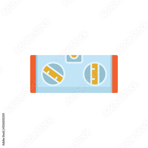 bubble level tool icon illustration