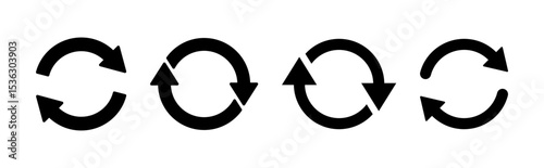 Refresh icon set. Reload icon vector. Update icon.