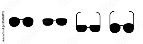 Glasses icon set. Glasses vector icon