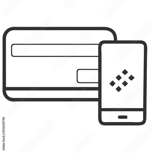Mobile Payment Authentication Icon - Two-Factor Authentication icon for  Financial App Design, Banking Websites, E-commerce Security Interfaces and Digital Payment Solution Presentations