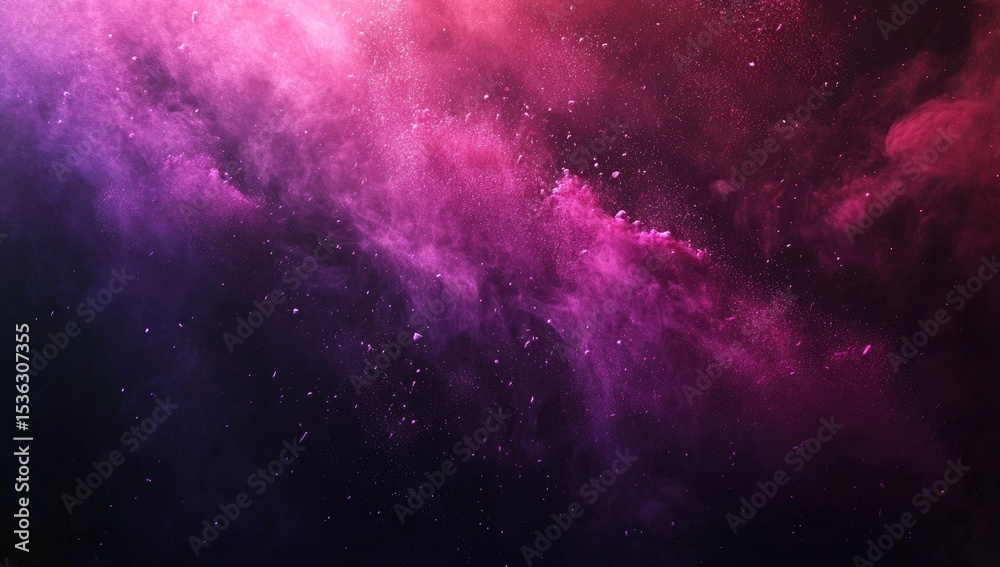 Fototapeta premium Abstract cosmic dust clouds in shades of pink and purple