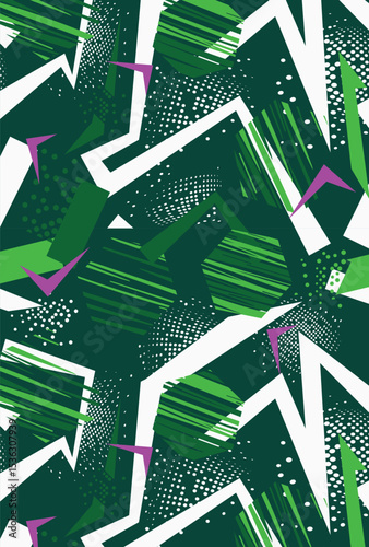 abstract background with geometric shapes seamless pattern 