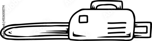 Cartoon Chainsaw Tool