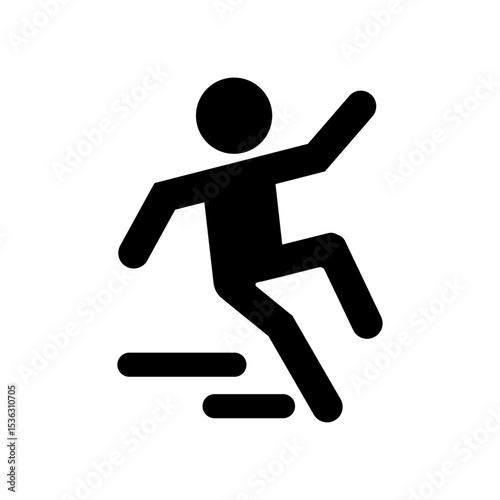 slippery floor icon 