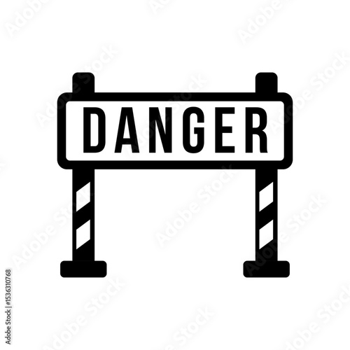 danger tape icon 