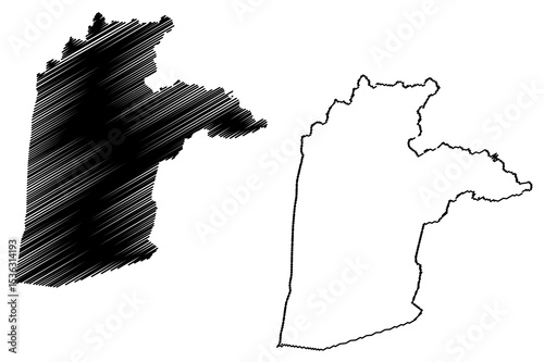 Kandahar Province (Islamic Republic of Afghanistan, Provinces of Afghanistan) map vector illustration, scribble sketch Kandahar map