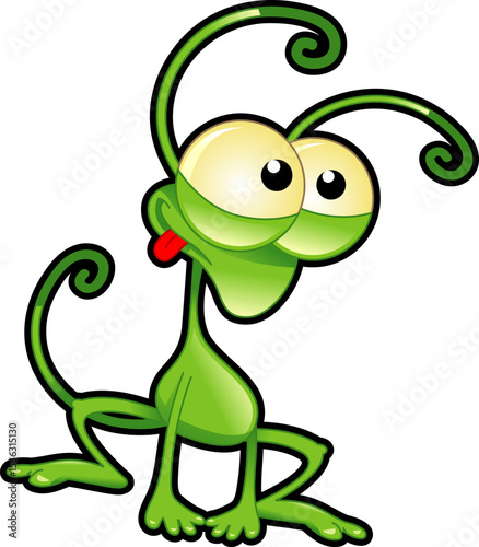 Cartoon cute monster Funny fantastic creatures with angry happy surprised emotions