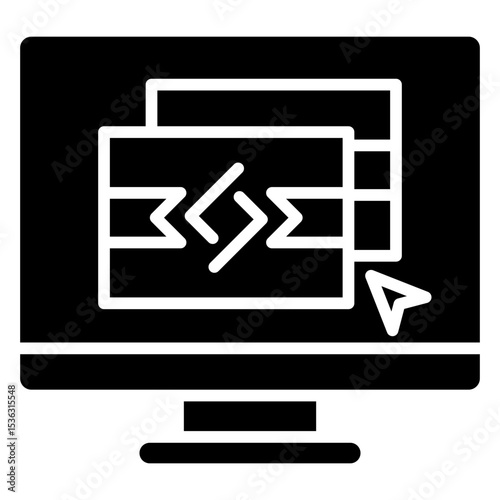Card Style glyph, mini illustration icon. use for modern concept, print, UI, UX kit, web and app development. Vector related to product offering, marketing, business.