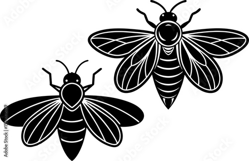 Fireflies icon logo simple design