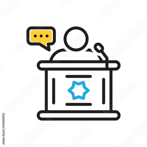 Multi color icon for introduce