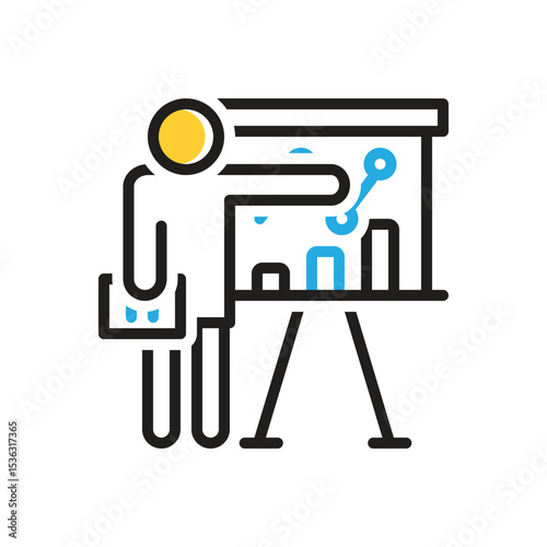 Multi color icon for presentation
