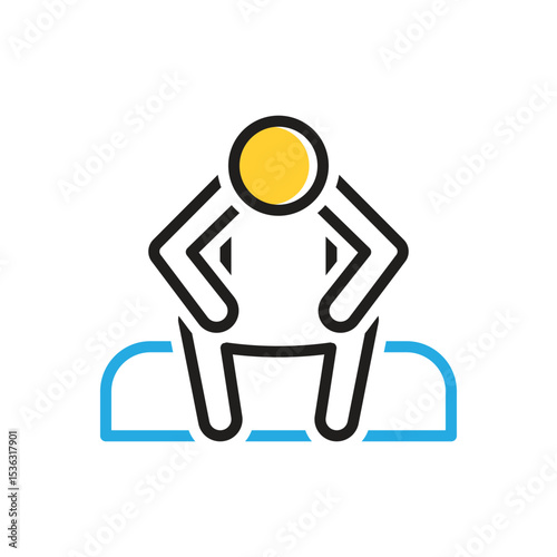 Multi color icon for alone