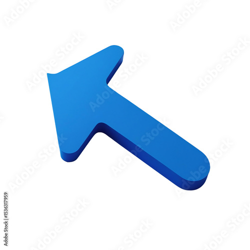 A 3D blue arrow icon for business direction and web design
A vibrant 3D blue arrow icon serves as a directional symbol for business design and web tools