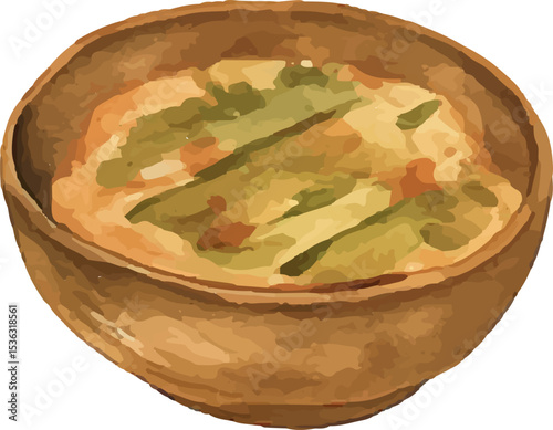 Vibrant Korean kimchi jjigae stew with spicy cabbage, green onions, and tender fish, served in a rustic wooden bowl, capturing the bold and hearty flavors of traditional Korean cuisine