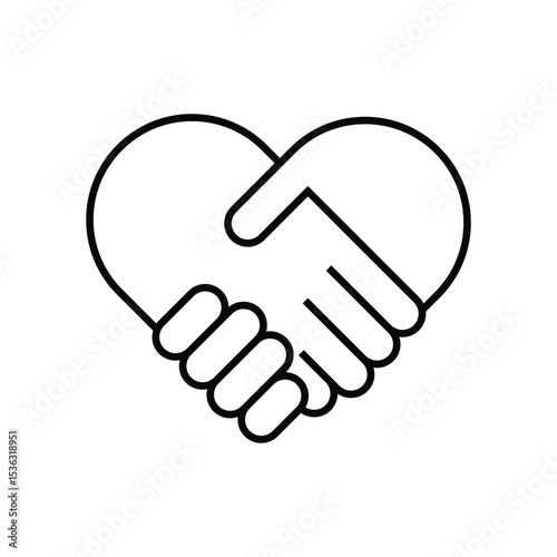 Agreement Icon Outline Vector Line Design