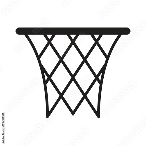 Simple Basketball Ring Icon Outline Vector