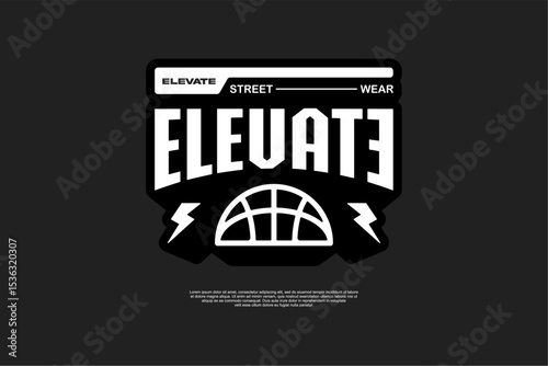 typography streetwear urban fashion template for printing	
