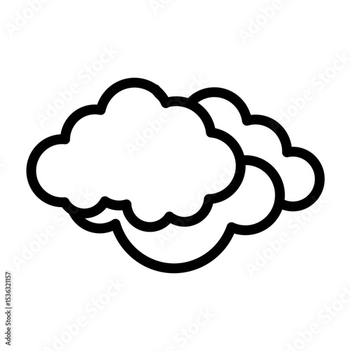 Cloudburst Vector Filled Icon Design