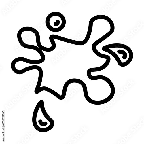 Water Splash Vector Filled Icon Design