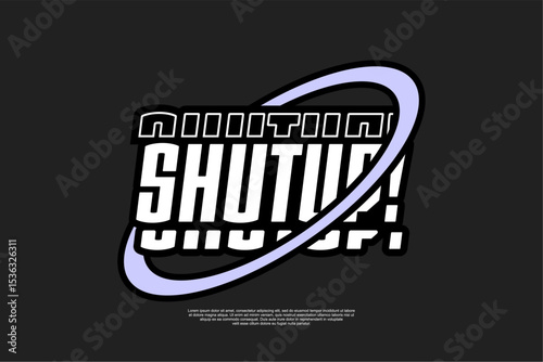 typography streetwear urban fashion template for printing	
