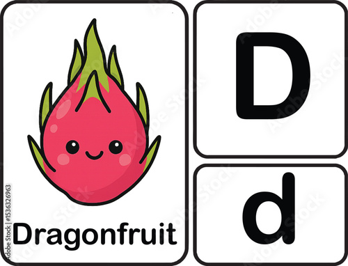D-dragonfruit-cute-fruit-alphabet