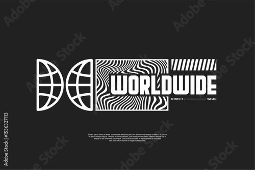 typography streetwear urban fashion template for printing	
