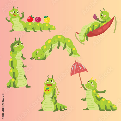 set of larva