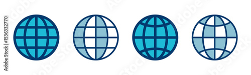 Web icon vector isolated on white background. Website vector icon. Internet world vector