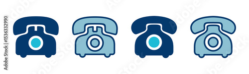 Telephone icon vector isolated on white background. Phone icon vector. Call icon vector.