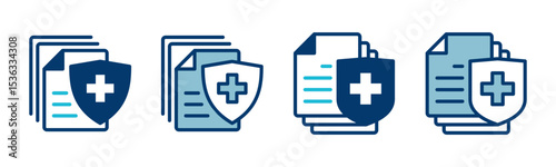 Medical insurance icon vector isolated on white background. health insurance icon