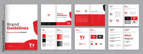 A4 Professional Brand Guidelines Design Template, Brand Guidelines 