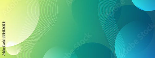 Abstract green blue gradient background with curved lines suitable for graphic design projects, website backgrounds, digital art, and print materials.