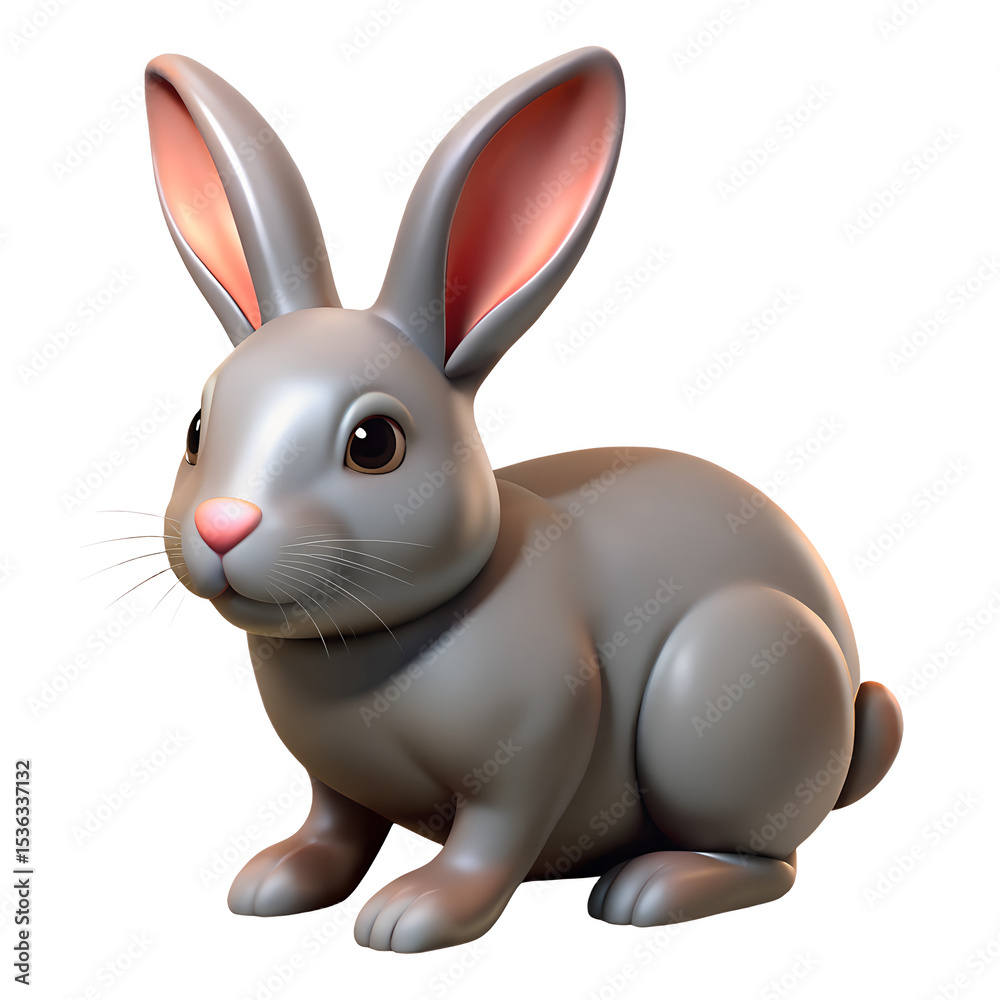 Obraz premium A 3D easter bunny