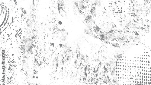 Abstract Gray and White Distressed Texture Background Grunge Pattern Overlay Design Element vector