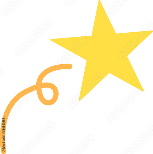 별똥별 드로잉 아이콘(shooting star line drawing coloring icon)