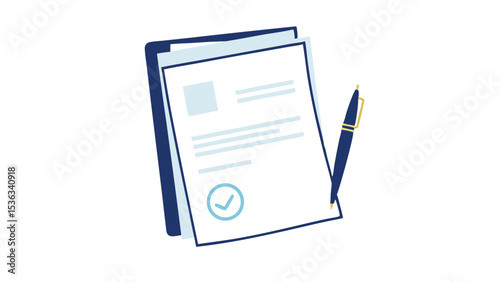 Agreement Sealed A contract signed with approval ready to empower your business needs with a simple