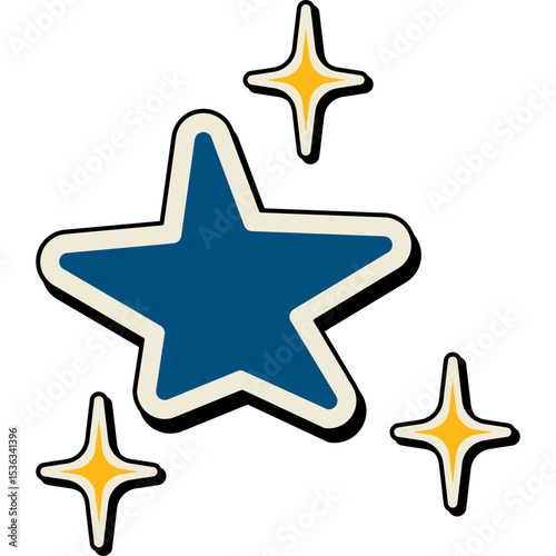 Retro Sparkle Element