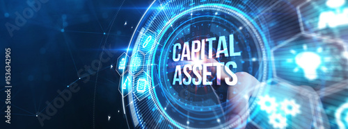 Business, Technology, Internet and network concept. Capital assets.